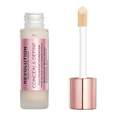 Abbildung von Makeup Revolution Conceal &amp; Define Foundation Foundation, Damen, Größe: 23 ml, F0.3