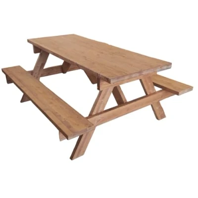 Abbildung von TOTAL WOOD 2012 Picknicktisch Camping Garden Massivholz 200x160x80h Imprägnierte Lärche Auch maßgeschneidert