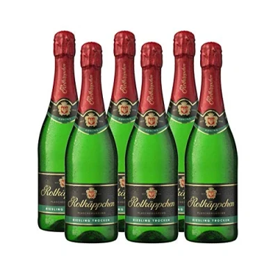 Abbildung von Rotkäppchen Sekt Flaschengärung Riesling trocken 6er Set (6 x 0,75l) Premiumsekt deutscher Weine perfekt zum Anstoßen/ besondere Momente/Geburtstage/ als Geschenk/ Mitbringsel