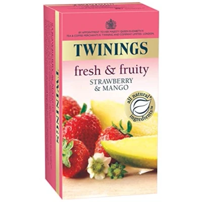 Abbildung von Twinings Mango &amp; Strawberry 20 Enveloped Tea Bags 40g