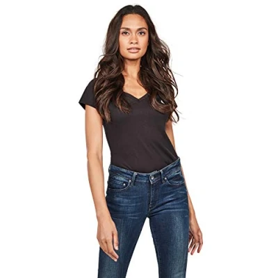 Abbildung von G Star Eyben SLIM Tshirt basic, Damen, Größe: XS, Black