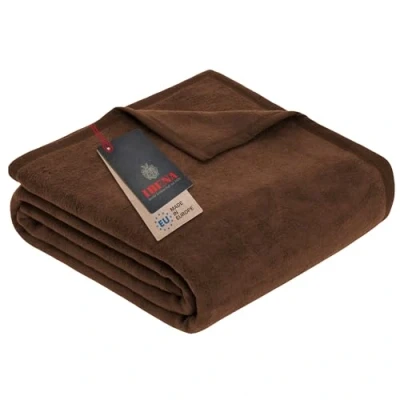 Abbildung von IBENA Wohndecke &quot;Luxus&quot;, verschiedene Größen, unifarbenes Design, Kuscheldecke