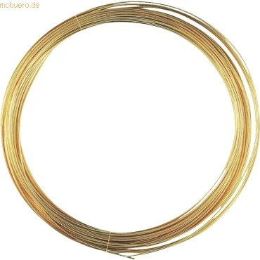 Abbildung von Knorr prandell 216460062 Golddraht Ø 0,6 mm 10 m, 24 Karat echt vergoldet