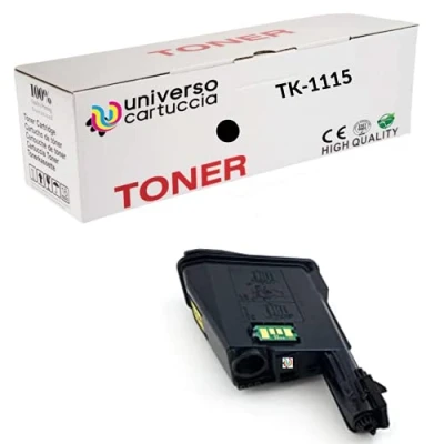 Abbildung von Kyocera TK 1115 Toner Schwarz Original 1T02M50NL1 Kompatibel für ECOSYS FS 1041, 1220MFP, 1320MFP (1 TK115)