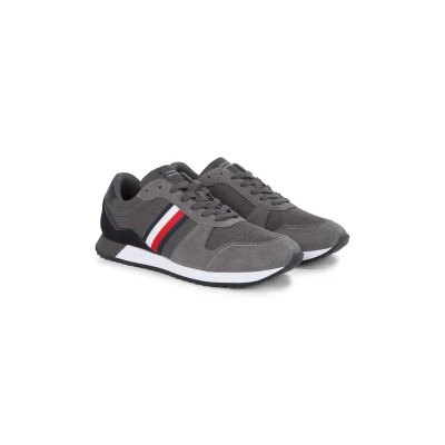 Abbildung von Tommy Hilfiger RUNNER EVO MIX BLOCK Sneaker, Freizeitschuh, Halbschuh, Schnürschuh mit Streifen in Farben