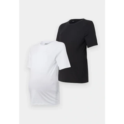 Abbildung von ONLY MATERNITY Damen Olmonly S/S 2 Pack Top JRS Noos, Black, Large (2er Pack)