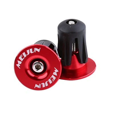 Abbildung von Lenker Stopfen,Lenkerstopfen,2 Stücke Fahrradlenker Endstopfen Bunte Aluminium Lenkergriffe Bike Bar Endkappen Zubehör Für Mountainbike Rennrad Mtb(Rot)