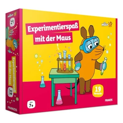 Abbildung von FRANZIS 67232 Die Maus Experimentierspaß mit der Maus. Mehr als 20 Versuche! Für Kinder ab 7 Jahren, Yellow