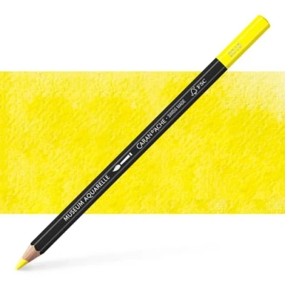 Abbildung von Caran d&#039;Ache Museum Aquarelle Bleistift 3510.010/ NR 010 YELLOW/GELBOLIV FSC (1 Stück/ (Pack of 1)