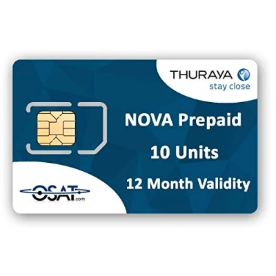 Abbildung von OSAT Thuraya Satellitentelefon NOVA SIM mit 10 Einheiten (11 Minuten)