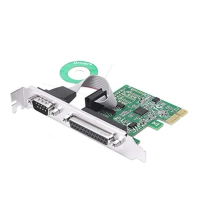 Abbildung von CERRXIAN PCIe auf RS232 Combo Seriell Parallel Erweiterungskarte DB9 Seriell+DB25 zu PCI E 1x Controller Karte