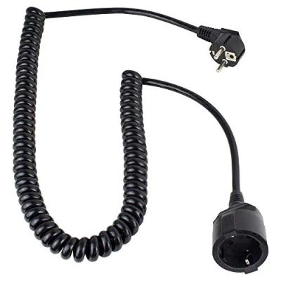 Abbildung von AS Schwabe 70410 Strom Verlängerungskabel 16 A Schwarz 2.50 m H05VV F Verlängerungskabel, (2.50 cm)
