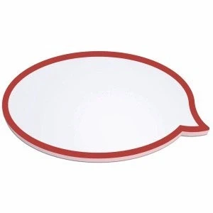 Abbildung von MAUL Moderationskarten Sprechblase 110 x 190 mm (50 Stück) Beschriftbare Karteikarten Coaching Karten Präsentationskarten Moderationskoffer Nachfüllpack 150 g/m² Papier Weiß