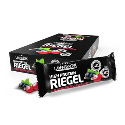 Abbildung von HIGH PROTEIN RIEGEL Cranberry Cassis 18x35g