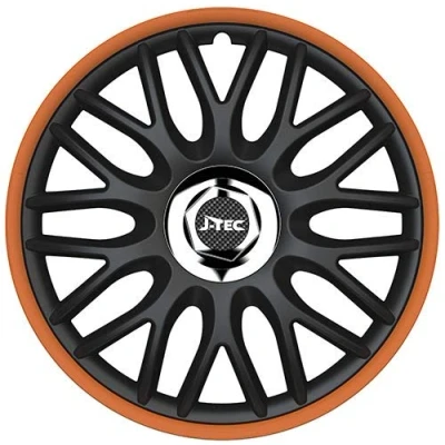 Abbildung von All4You Radkappen Orden Orange R 16 Zoll 4er Pack Radzierblenden Schwarz (16 Zoll)