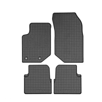 Abbildung von AUTO STYLE Satz Gummimatten kompatibel mit Jeep Avenger (Benziner) 2023 (4 teilig + Montagesystem), Grau