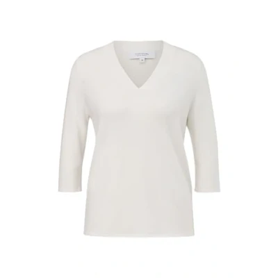 Abbildung von comma Strickpullover, Damen, Größe: 44, Weiß