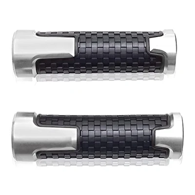 Abbildung von 22mm 7/8&#039;&#039; Motorrad Lenkergriffe Griff Griffgummis Für Z125 Z250 Z300 Z400 Z650 Z750 Z800 Z900 Z900RS Z1000 Silber