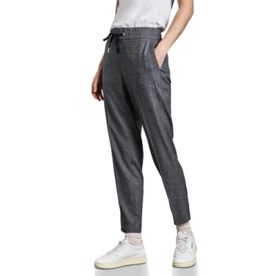 Abbildung von STREET ONE Damen A378785 Hose Im Melange Look, Deep Tint Blue, 38W / 30L EU
