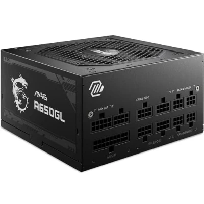 Abbildung von MSI MAG A650GL ATX12V EPS12V 80 PLUS Gold Wechselstrom 100 240 V 650 Watt PC Netzteil