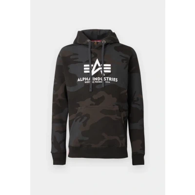 Abbildung von Alpha Industries Basic Kapuzenpullover, Herren, Größe: Small, Black
