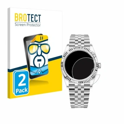 Abbildung von BROTECT (2 Stück Schutzfolie für Rolex Datejust 36 Displayschutz Folie Ultra Klar