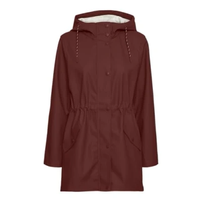 Abbildung von VERO MODA Damen Vmmalou Coated Jacket Noos Kurzjacke, Fired Brick, XL