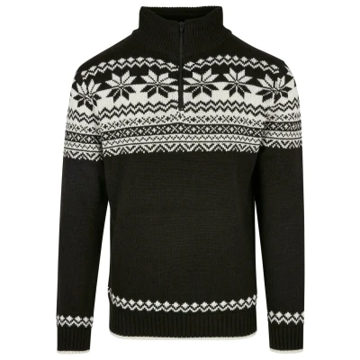 Abbildung von Brandit Troyer Norweger Strickpullover, Herren, Größe: 3XL, Black, white