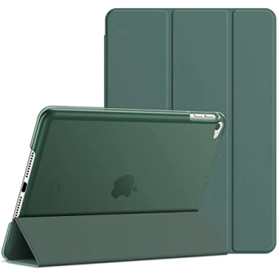 Abbildung von JETech Hülle für iPad Mini 4, Schutzhülle mit Ständer Funktion und Auto Schlafen/Wachen (Neblig Blau)