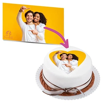 Abbildung von Tortenbild Herzform 6 38cm (32cm)