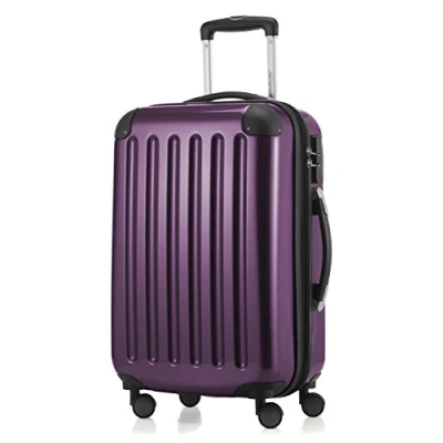 Abbildung von HAUPTSTADTKOFFER Alex Handgepäck, 55 x 35 20 cm, 4 Rollen, 42 Liter, Reisekoffer, Hartschalenkoffer, Rollkoffer, Bordgepäck Koffer, erweiterbar, Aubergine