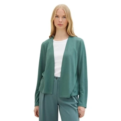 Abbildung von TOM Tailor Basic Strickjacke, Damen, Größe: XS, Sea pine green