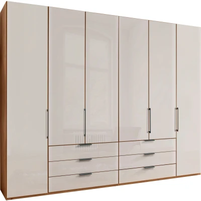 Abbildung von WIEMANN Falttürenschrank &quot;Monaco mit hochwertige Beschläge inkl. Schubladendämpfung&quot;, unempfindlichen Glasfront, Made in Germany