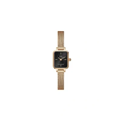 Abbildung von Daniel Wellington Quadro MINI ONYX Uhr Rose goldcoloured, Größe: One Size, gold coloured