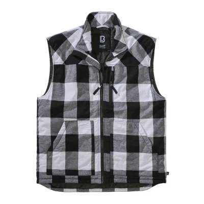 Abbildung von Brandit Lumber Weste, Herren, Größe: Small, White black