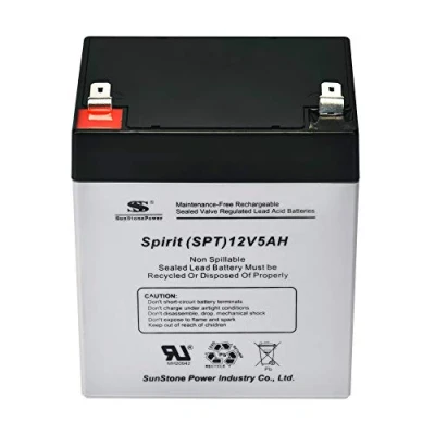 Abbildung von Sunstone Akku Bleiakku AGM 12V 5AH Battere Zyklenfest Supply Serie VRLA Versorgungsbatterie (Wartungsfrei)