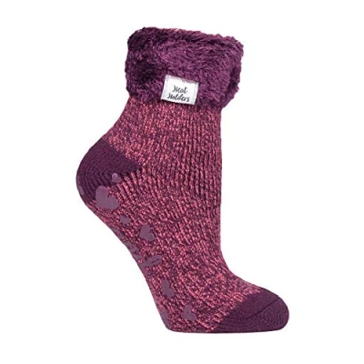 Abbildung von HEAT HOLDERS 1 Paar Bettsocken Damen Stoppersocken abs antirutsch kuschelsocken socken in 8 farbig 37 42 eur (HHL12)