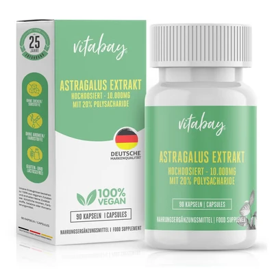 Abbildung von Vitabay Astragalus Extrakt 10.000 mg hochdosiert 90 St