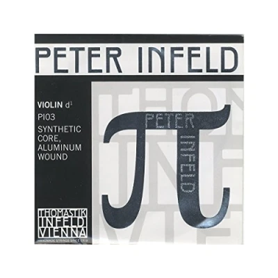 Abbildung von Thomastik Einzelsaite für Violine 4/4 Peter Infeld Synthetic Core D Saite synthetischer Kern, Alu umsponnen, medium