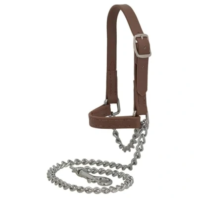 Abbildung von Weaver Leder Vieh Brahma Webb Goat Halfter, braun, Small