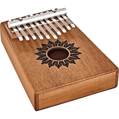 Abbildung von Sonic Energy Schallloch Kalimba C Dur, 10 Töne Mahagoniholz Für Meditation, Yoga, Percussion Inkl. Zubehör (KL1008H)