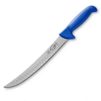 Abbildung von F. DICK Zerlegemesser, Metzgermesser ErgoGrip (Messer mit Klinge 26 cm, X55CrMo14 Stahl, nichtrostend, 56 HRC) 82425261K, Blau