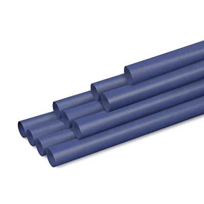 Abbildung von Clairefontaine 95763C Karton mit 10 Rollen gerilltes Kraftpapier 65g, 3mx0,70m, Marineblau, 1