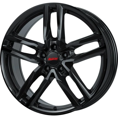 Abbildung von ALUTEC 5 loch 17Zoll 112mm Alufelge Ikenu hyper silber schwarz Horn poliert IKE75749V22 6 Felge