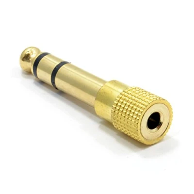 Abbildung von kenable 3,5 mm Stereo Klinkenstecker Buchse Zum 6,35 Männlich Stecker Adapter Vergoldeten