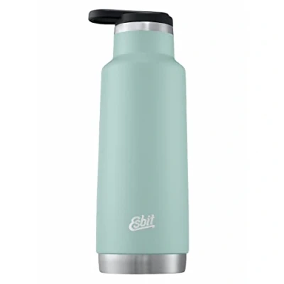 Abbildung von Esbit Isolierflasche Pictor Edelstahl Thermoflasche 550 ml in Grün mit Loop Verschluss