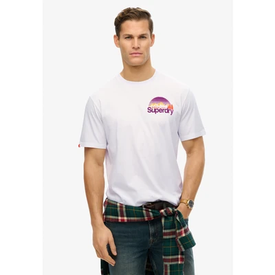 Abbildung von Superdry CORE LOGO Great Outdoors Chest Tshirt print, Herren, Größe: 3XL, Optic