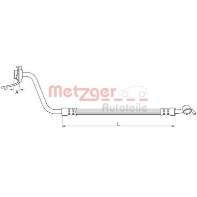 Abbildung von Bremsschlauch METZGER 4111056