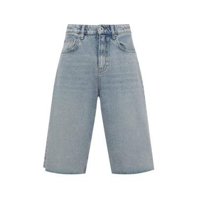 Abbildung von Mavi Boyfriend Jeans Shorts, Damen, Größe: 27, Bleached denim
