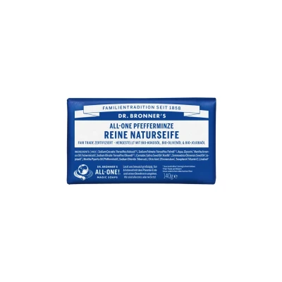 Abbildung von Dr Bronner&#039;s Peppermint Pure Castile Bar Soap 140 gr